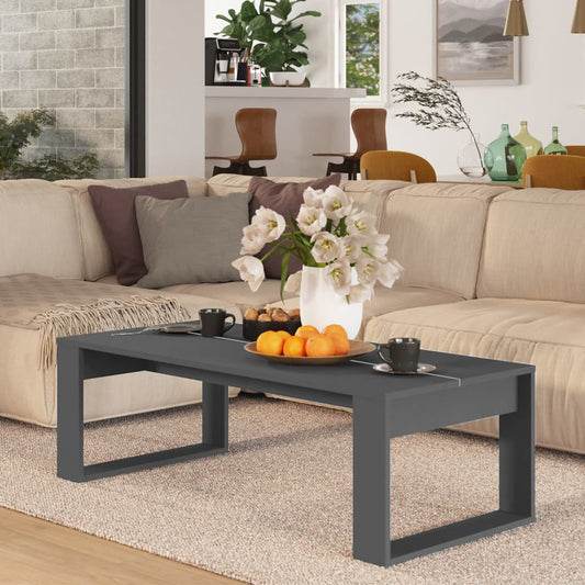 Berkfield Coffee Table Grey 110x50x35 cm Engineered Wood