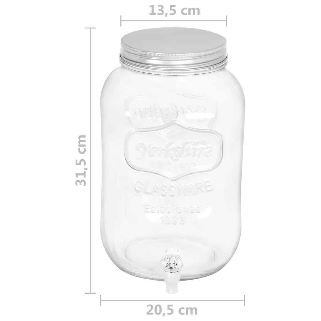 Berkfield Beverage Dispenser 8050 ml Glass