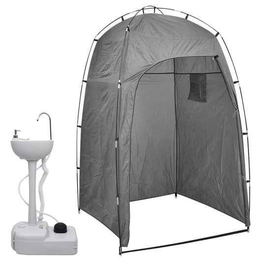 Berkfield Portable Camping Handwash Stand with Tent 20 L