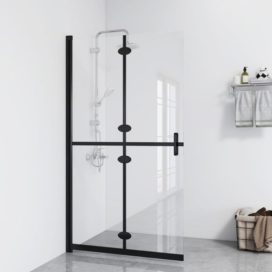 Berkfield Foldable Walk-in Shower Wall Transparent ESG Glass 110x190 cm