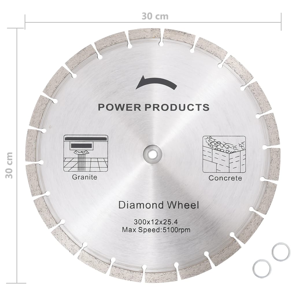 Berkfield Concrete Saw Blade 300 mm