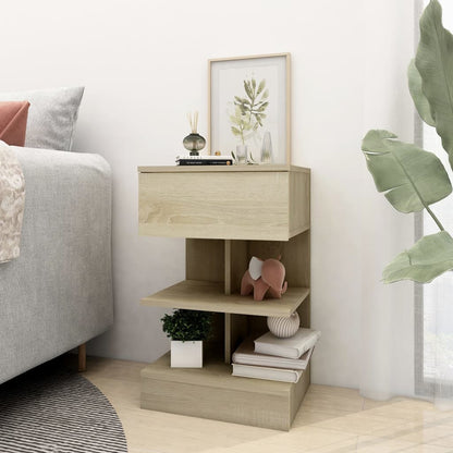 Berkfield Bedside Cabinets 2 pcs Sonoma Oak 40x35x65 cm