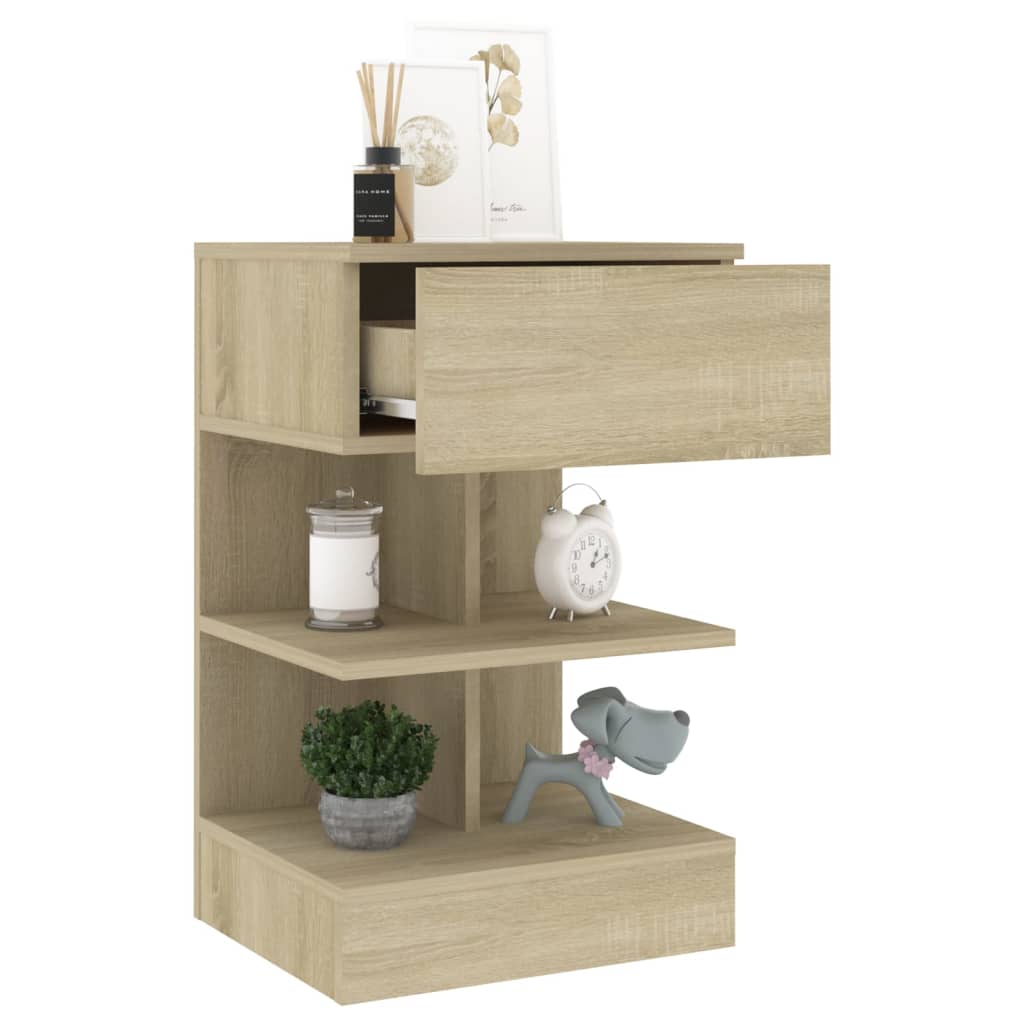 Berkfield Bedside Cabinets 2 pcs Sonoma Oak 40x35x65 cm