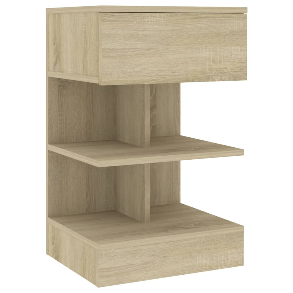 Berkfield Bedside Cabinets 2 pcs Sonoma Oak 40x35x65 cm