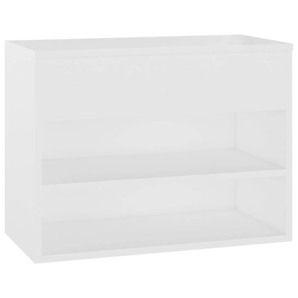 Berkfield Shoe Bench White 60x30x45 cm Engineered Wood