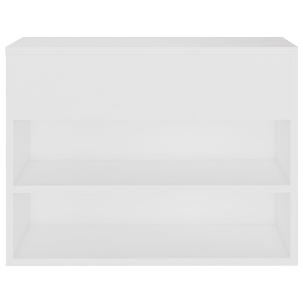 Berkfield Shoe Bench White 60x30x45 cm Engineered Wood