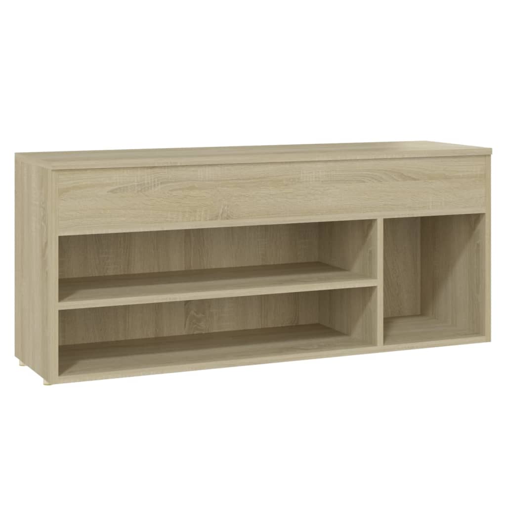 Berkfield Shoe Bench Sonoma Oak 105x30x45 cm Engineered Wood