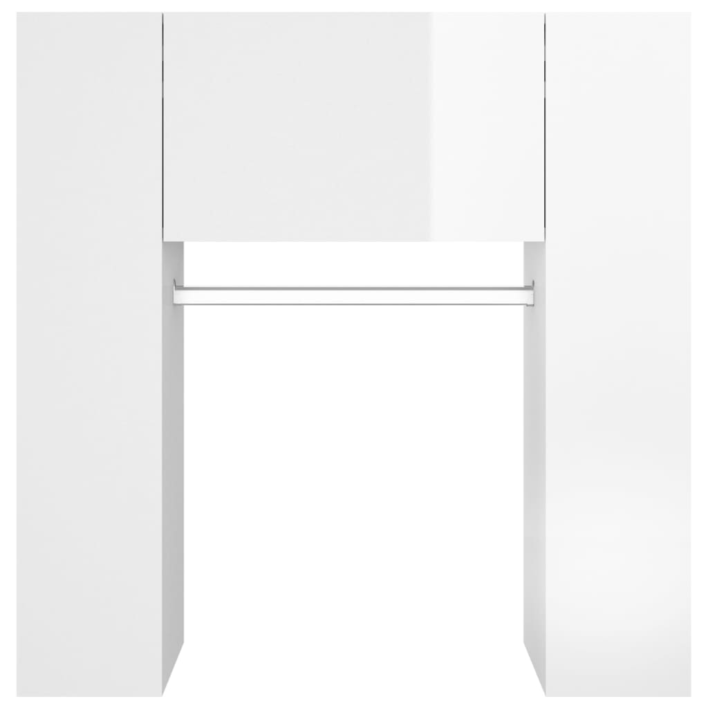 Berkfield Hallway Cabinet High Gloss White 97.5x37x99 cm Engineered Wood