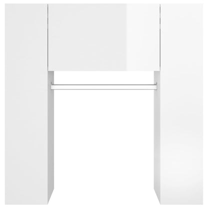 Berkfield Hallway Cabinet High Gloss White 97.5x37x99 cm Engineered Wood