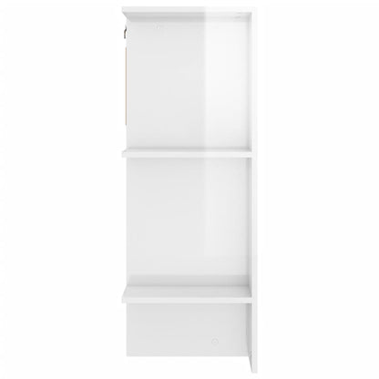 Berkfield Hallway Cabinet High Gloss White 97.5x37x99 cm Engineered Wood