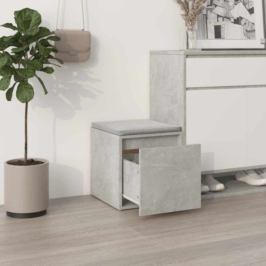 Berkfield Box Drawer Concrete Grey 40.5x40x40 cm Engineered Wood