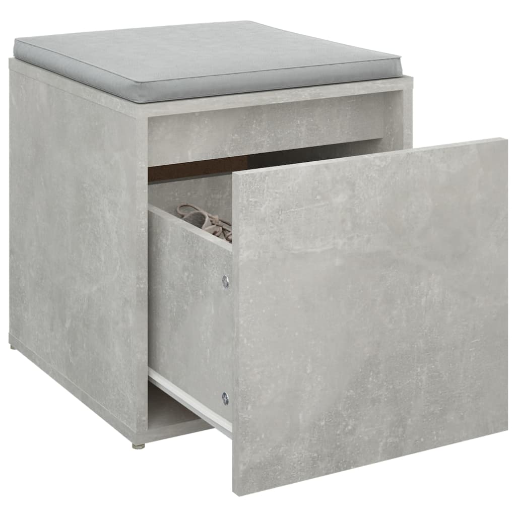 Berkfield Box Drawer Concrete Grey 40.5x40x40 cm Engineered Wood