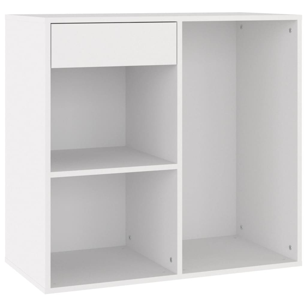 Berkfield Cosmetic Cabinet White 80x40x75 cm Engineered Wood