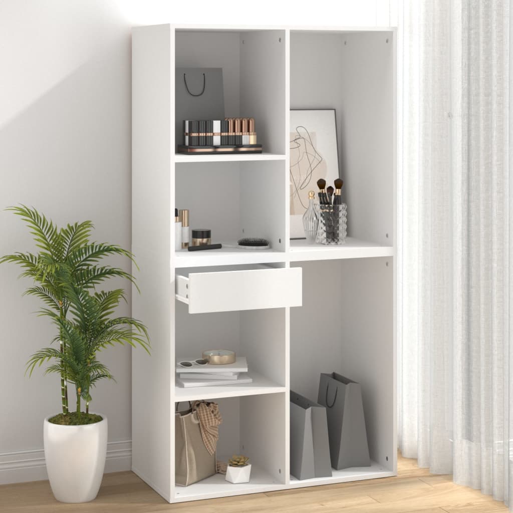 Berkfield Cosmetic Cabinet White 80x40x75 cm Engineered Wood