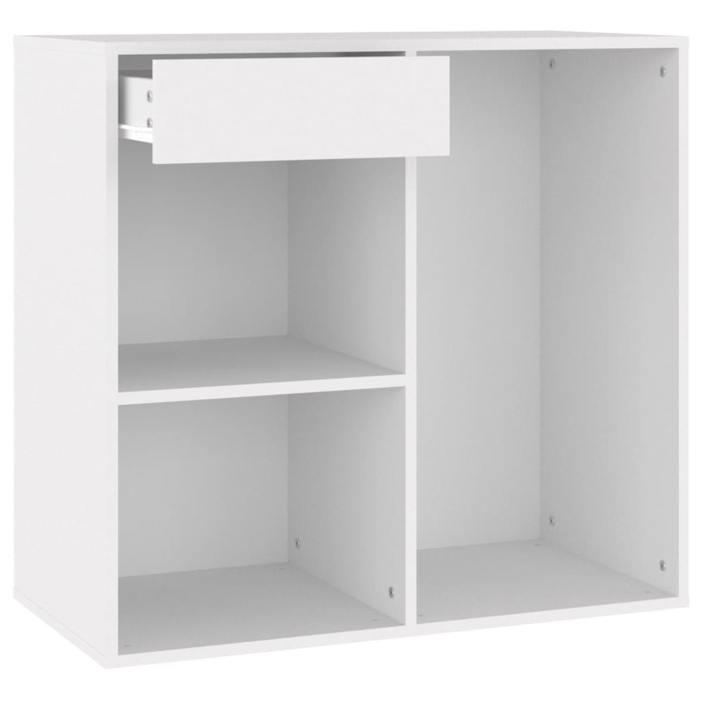 Berkfield Cosmetic Cabinet White 80x40x75 cm Engineered Wood