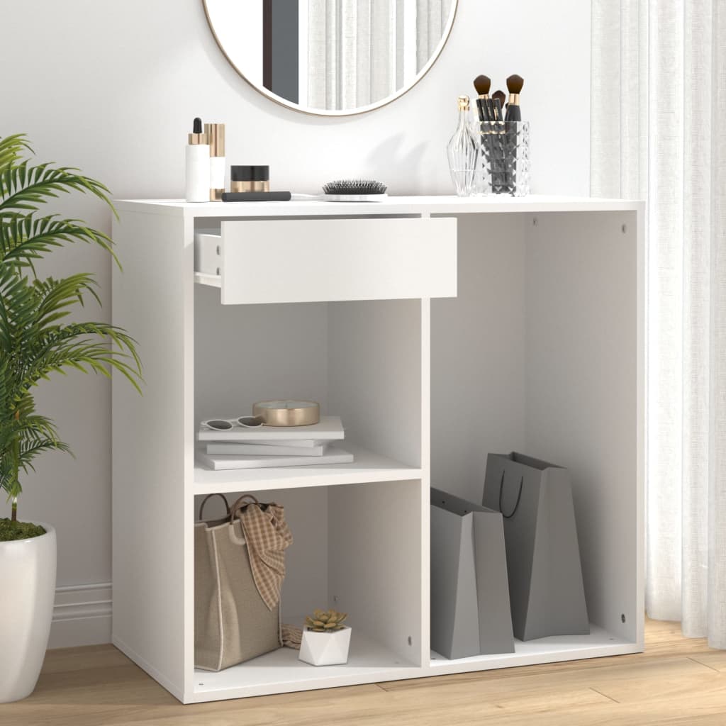 Berkfield Cosmetic Cabinet White 80x40x75 cm Engineered Wood