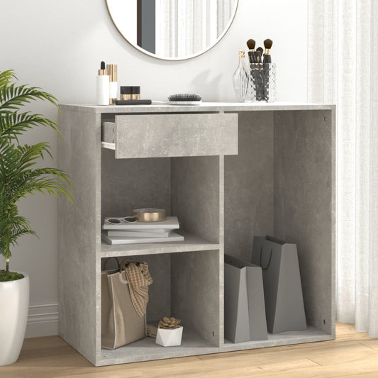 Berkfield Cosmetic Cabinet Concrete Grey 80x40x75 cm Engineered Wood