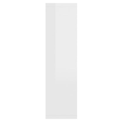 Berkfield Mirror Cabinet with LED High Gloss White 76x15x55 cm