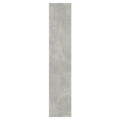 Berkfield Mirror Cabinet with LED Concrete Grey 91x15x76.5 cm