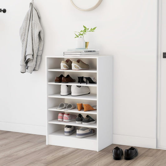 Berkfield Shoe Cabinet White 60x35x92 cm Engineered Wood