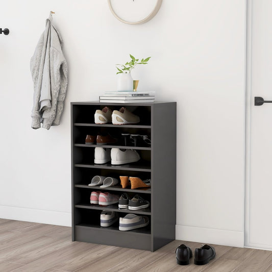 Berkfield Shoe Cabinet Grey 60x35x92 cm Engineered Wood