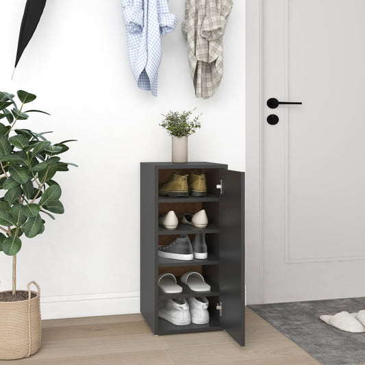 Berkfield Shoe Cabinet Grey 32x35x70 cm Engineered Wood