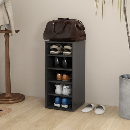 Berkfield Shoe Cabinet Grey 31.5x35x70 cm Engineered Wood