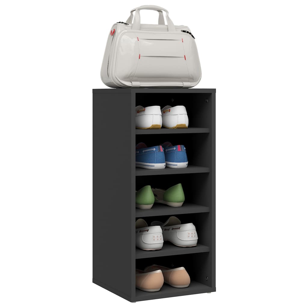 Berkfield Shoe Cabinet Grey 31.5x35x70 cm Engineered Wood