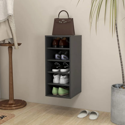 Berkfield Shoe Cabinet Grey 31.5x35x70 cm Engineered Wood