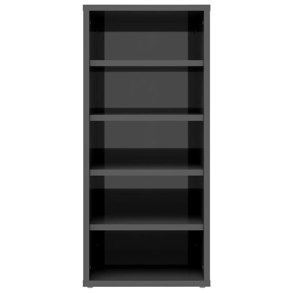 Berkfield Shoe Cabinets 2 pcs High Gloss Grey 31.5x35x70 cm Engineered Wood