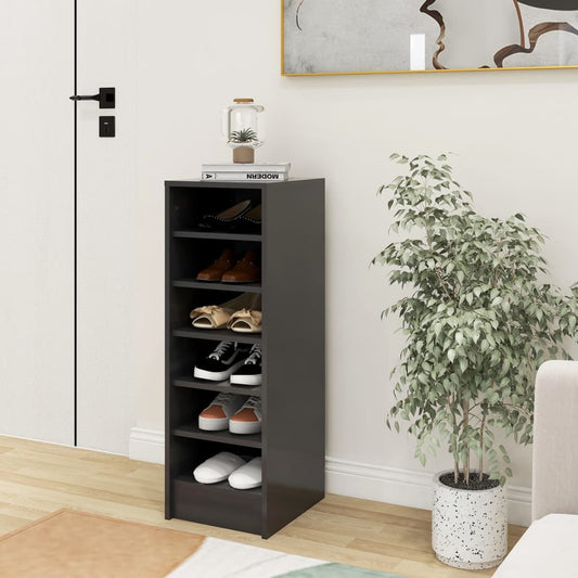 Berkfield Shoe Cabinet Grey 31.5x35x92 cm Engineered Wood