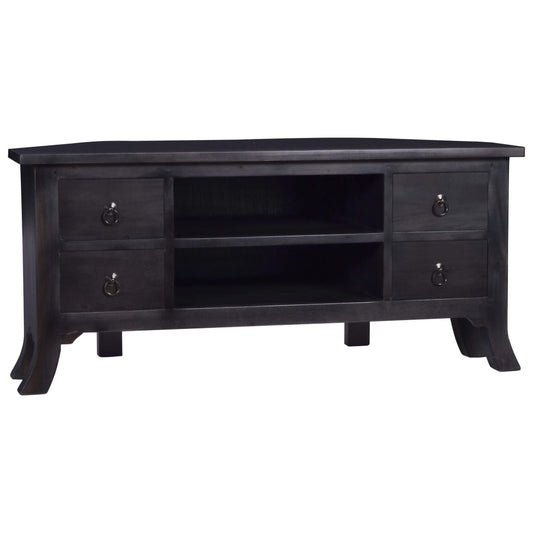 Berkfield TV Cabinet Light Black Coffee 100x40x45 cm Solid Wood Mahogany