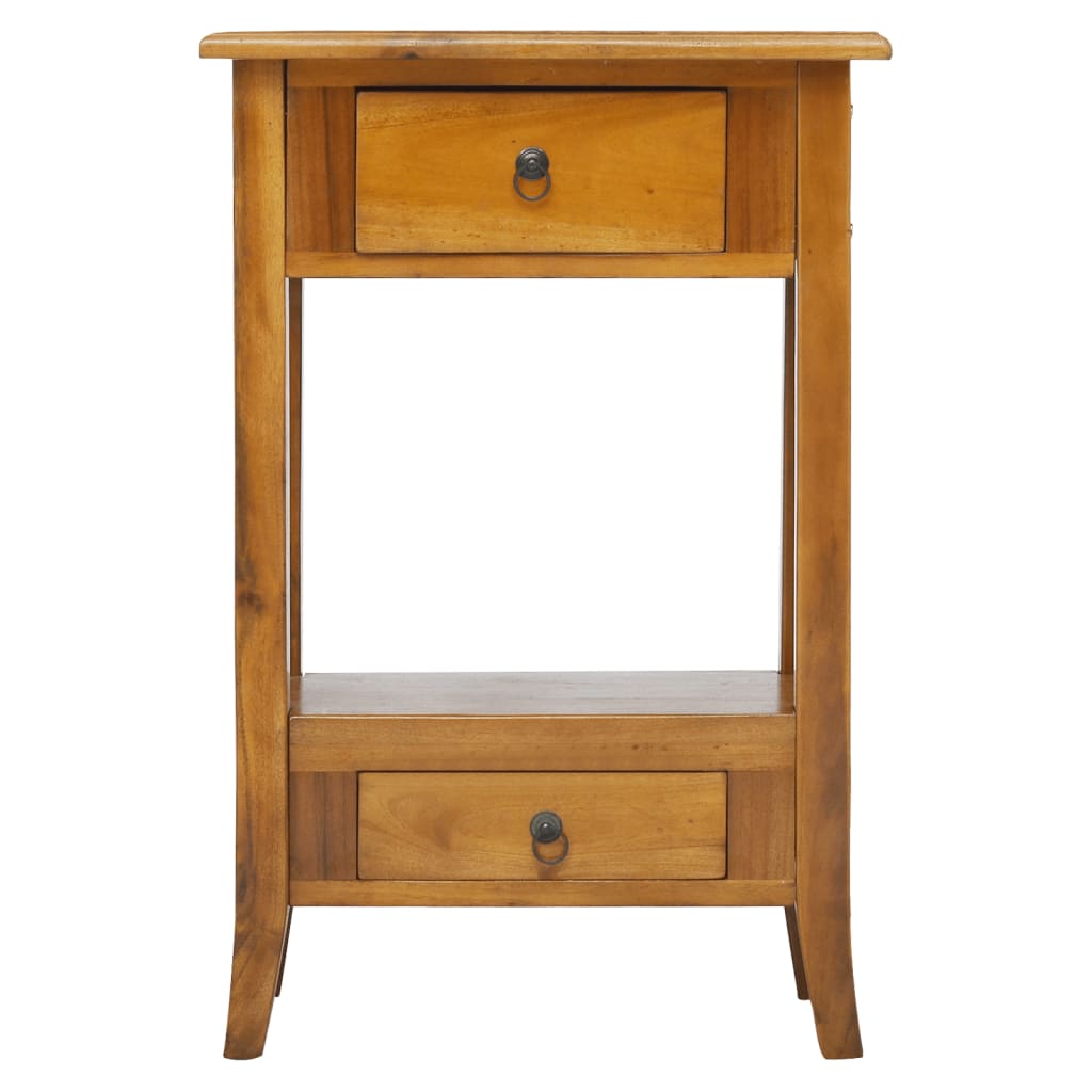 Berkfield Console Table with Drawers 50x30x75 cm Solid Wood Mahogany