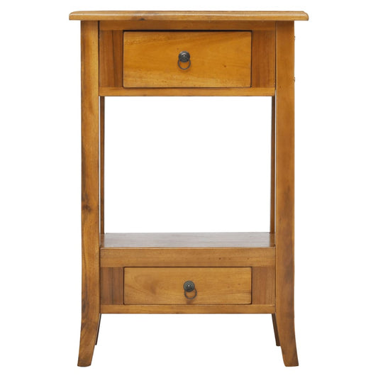 Berkfield Console Table with Drawers 50x30x75 cm Solid Wood Mahogany