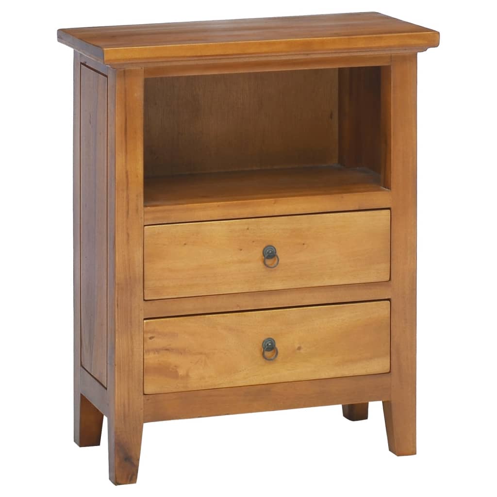 Berkfield Bedside Cabinet 60x30x75 cm Solid Wood Mahogany