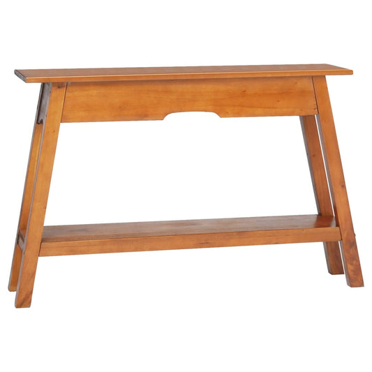 Berkfield Console Table 110x30x75 cm Solid Wood Mahogany