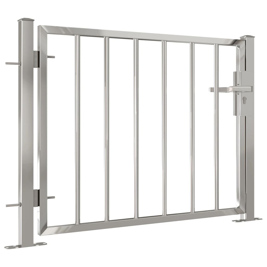 Berkfield Garden Gate 100x75 cm Stainless Steel