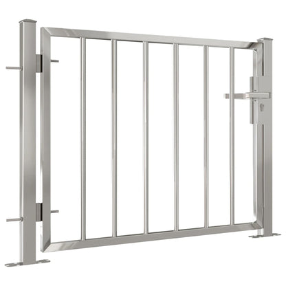 Berkfield Garden Gate 100x75 cm Stainless Steel