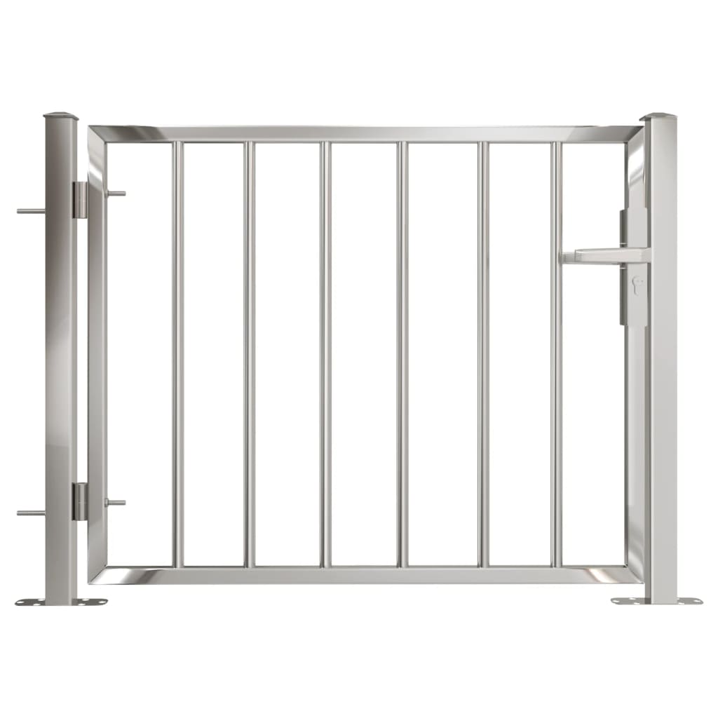 Berkfield Garden Gate 100x75 cm Stainless Steel