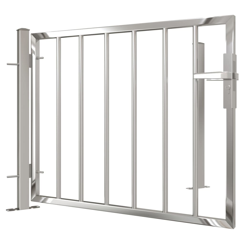 Berkfield Garden Gate 100x75 cm Stainless Steel