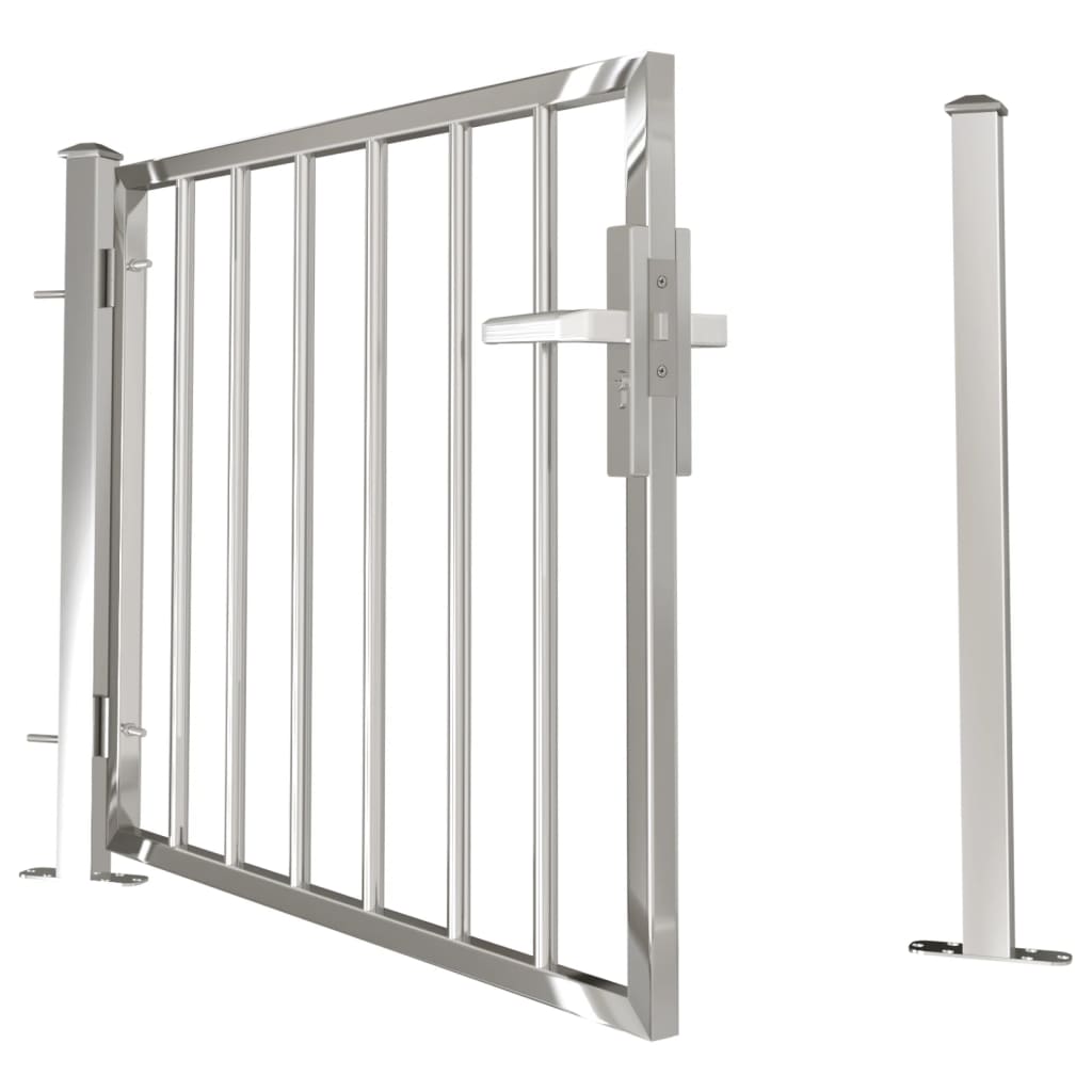 Berkfield Garden Gate 100x75 cm Stainless Steel