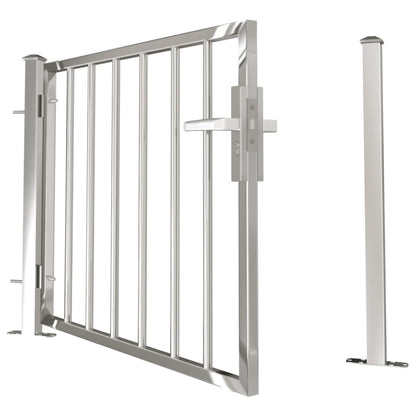 Berkfield Garden Gate 100x75 cm Stainless Steel