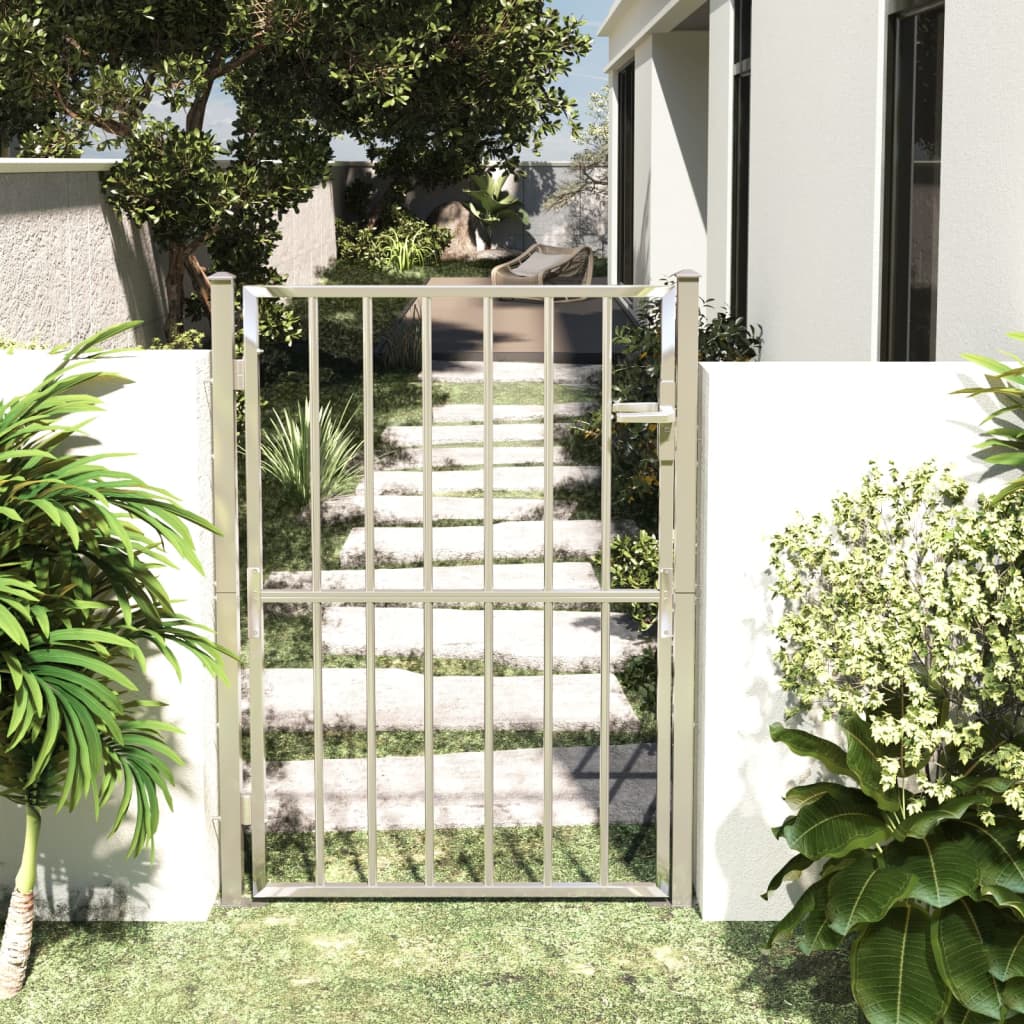 Berkfield Garden Gate 100x150 cm Stainless Steel