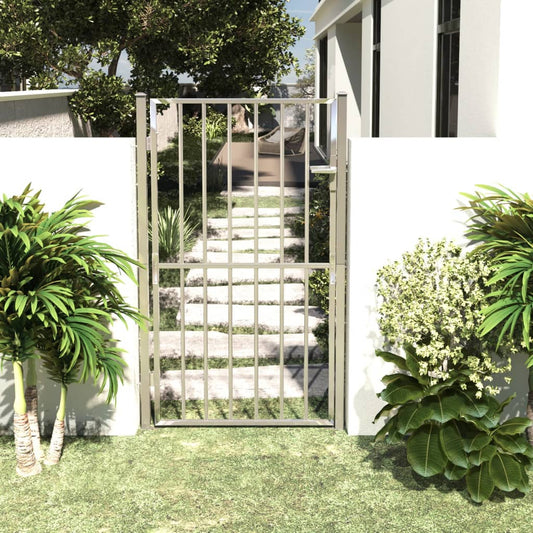 Berkfield Garden Gate 100x180 cm Stainless Steel