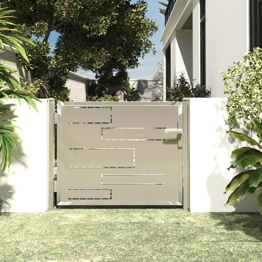 Berkfield Garden Gate 100x75 cm Stainless Steel