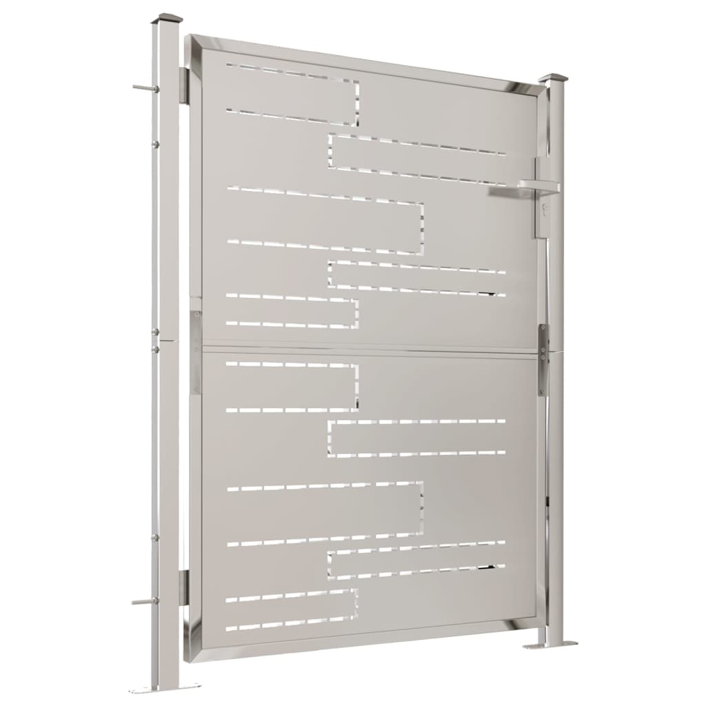 Berkfield Garden Gate 100x125 cm Stainless Steel