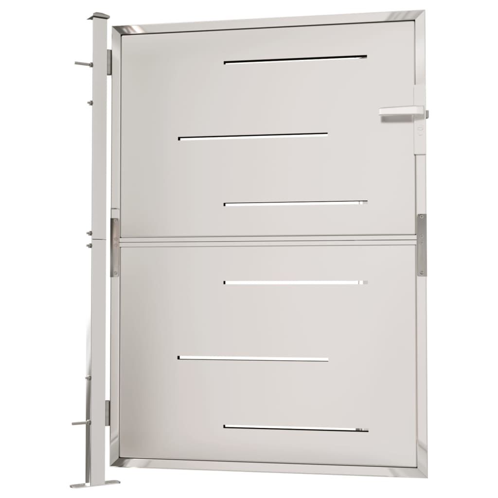 Berkfield Garden Gate 100x125 cm Stainless Steel