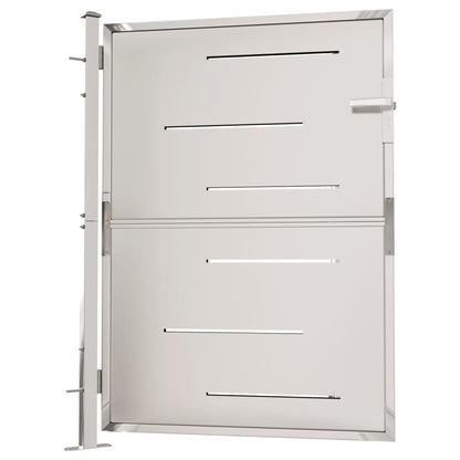 Berkfield Garden Gate 100x125 cm Stainless Steel