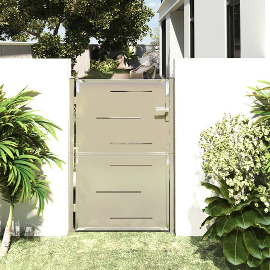 Berkfield Garden Gate 100x150 cm Stainless Steel
