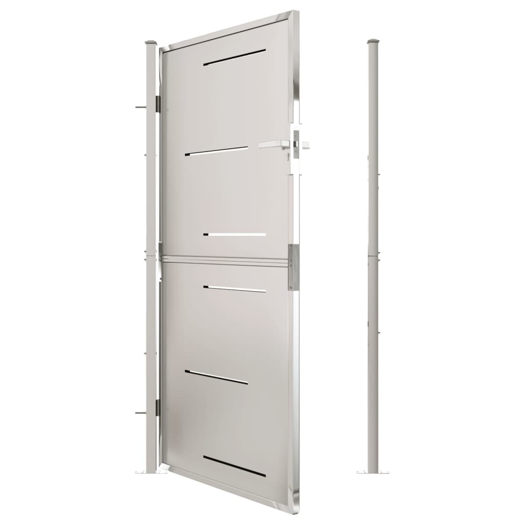 Berkfield Garden Gate 100x180 cm Stainless Steel